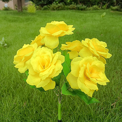 2 Pack Solar Outdoor Lights Rose Flowers Decorative Solar Lights for Outside Garden Decor