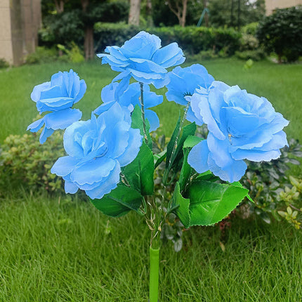 2 Pack Solar Outdoor Lights Rose Flowers Decorative Solar Lights for Outside Garden Decor