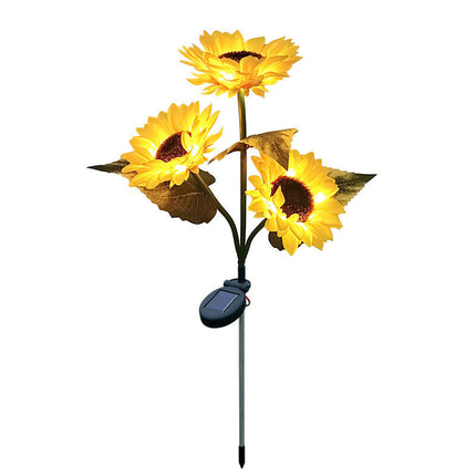 2 Pack Solar Outdoor Waterproof Sunflowers Flower Lights for Yard Lawn Patio Pathway