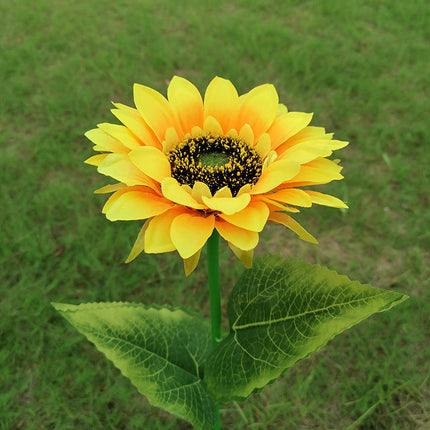 2 Pack Solar Outdoor Waterproof Sunflowers Flower Lights for Yard Lawn Patio Pathway
