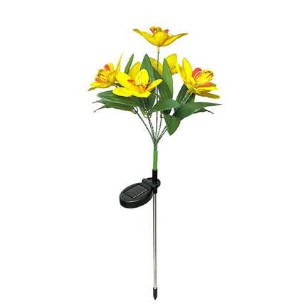 2 Pack Solar Decorative Lights Outdoor Waterproof Flower Solar Lights for Garden Yard Decor