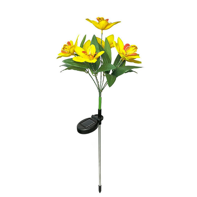 2 Pack Solar Decorative Lights Outdoor Waterproof Flower Solar Lights for Garden Yard Decor