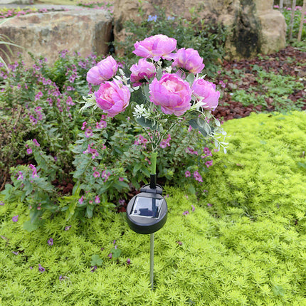 2 Pack Solar Garden Stake Lights Waterproof LED Flowers Outdoor Lights for Garden Lawn Patio