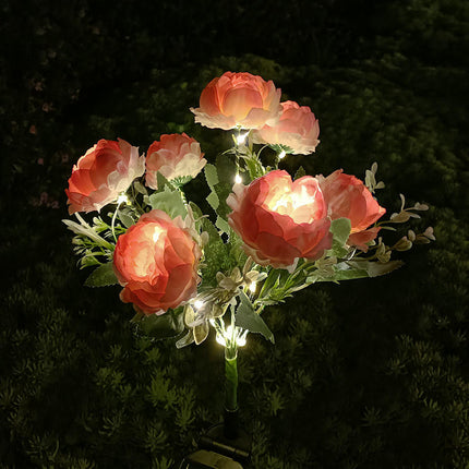 2 Pack Solar Garden Stake Lights Waterproof LED Flowers Outdoor Lights for Garden Lawn Patio