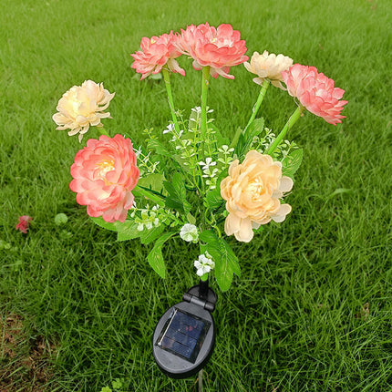 2 Pack Outdoor Waterproof Flowers Solar Decorative Stake Lights for Patio Yard Lawn Decor