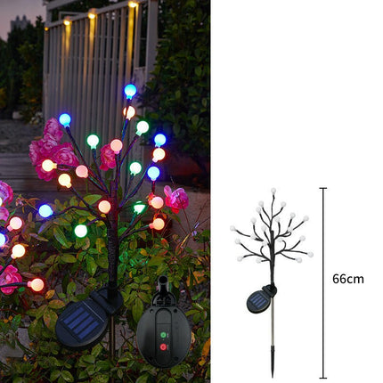 2 Pack Outdoor Waterproof Solar Lights Garden Decorative Lights for Yard Patio Lawn