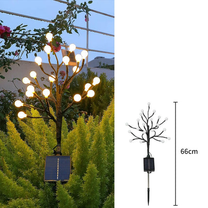 2 Pack Outdoor Waterproof Solar Lights Garden Decorative Lights for Yard Patio Lawn