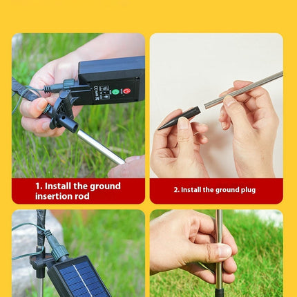 2 Packs Outdoor Flower Solar Lights LED Outdoor Garden Stake Lights for Pathway Yard Lawn Patio