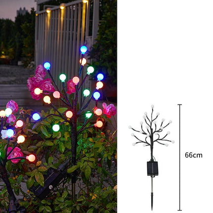 2 Pack Outdoor Waterproof Solar Lights Garden Decorative Lights for Yard Patio Lawn