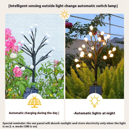 2 Pack Outdoor Waterproof Solar Lights Garden Decorative Lights for Yard Patio Lawn