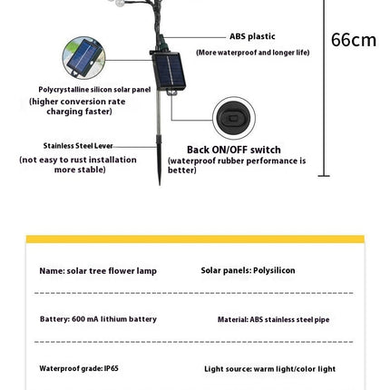 2 Pack Solar Garden Lights Crystal ball Outdoor Solar Lights for Garden Yard Patio Lawn