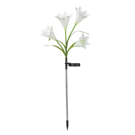 2 Pack Outdoor Waterproof Lily flower Lights Stake Garden Lights for Yard Patio Lawn Pathway