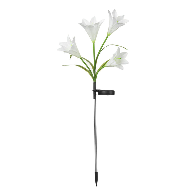 2 Pack Outdoor Waterproof Lily flower Lights Stake Garden Lights for Yard Patio Lawn Pathway