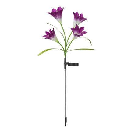 2 Pack Outdoor Waterproof Lily flower Lights Stake Garden Lights for Yard Patio Lawn Pathway