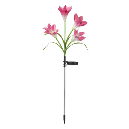 2 Pack Outdoor Waterproof Lily flower Lights Stake Garden Lights for Yard Patio Lawn Pathway