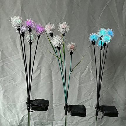 2 Pack Outdoor Solar Flowers Lights Landscape Lights for Garden Lawn Yard Patio Decor
