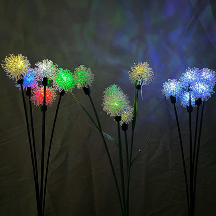 2 Pack Outdoor Solar Flowers Lights Landscape Lights for Garden Lawn Yard Patio Decor