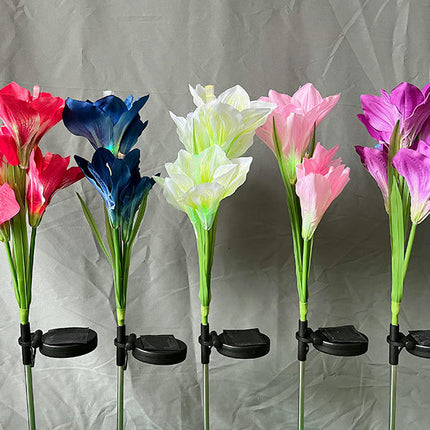 2 Pack Outdoor flower Lights Garden Waterproof Solar Stake Lights for Yard Patio Lawn Decor