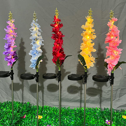 2 Pack Outdoor Waterproof Solar Hyacinth Flowers Lights for Garden Lawn Yard Patio Decor