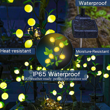 2 Pack Outdoor Waterproof Solar Landscape Lights for Garden Lawn Yard Patio Decor