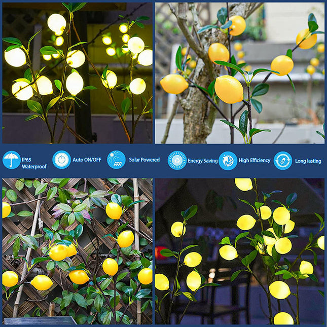 2 Pack Outdoor Waterproof Solar Landscape Lights for Garden Lawn Yard Patio Decor