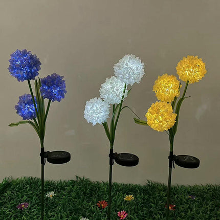 2 Pack Outdoor Waterproof Solar Hydrangea Flowers Lights for Garden Lawn Yard Patio Decor