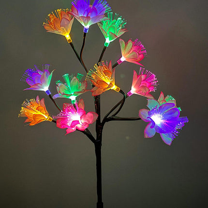 2 Pack Solar Garden Lights Outdoor Waterproof Solar Flowers Lights for Outside Yard Patio Decor