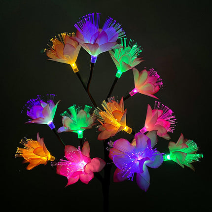 2 Pack Solar Garden Lights Outdoor Waterproof Solar Flowers Lights for Outside Yard Patio Decor