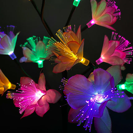 2 Pack Solar Garden Lights Outdoor Waterproof Solar Flowers Lights for Outside Yard Patio Decor