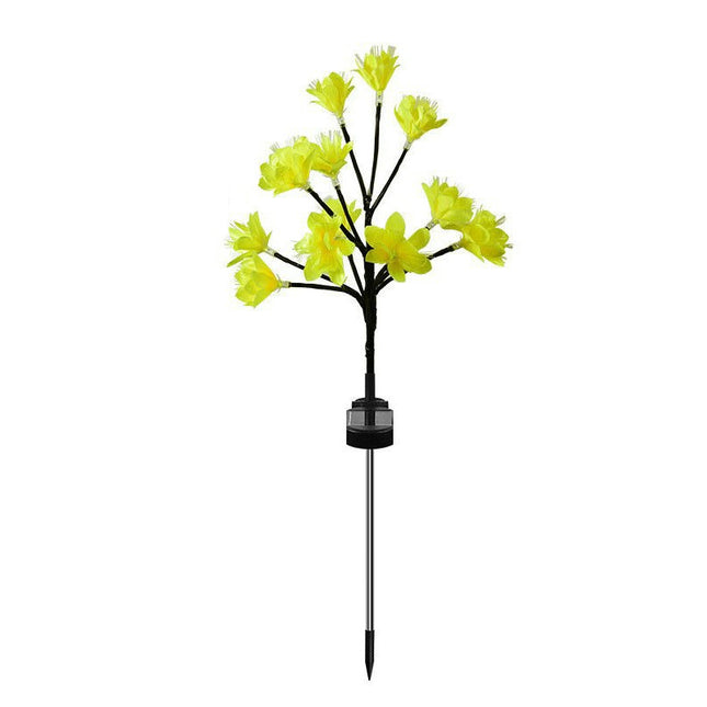 2 Pack Solar Garden Lights Outdoor Waterproof Solar Flowers Lights for Outside Yard Patio Decor