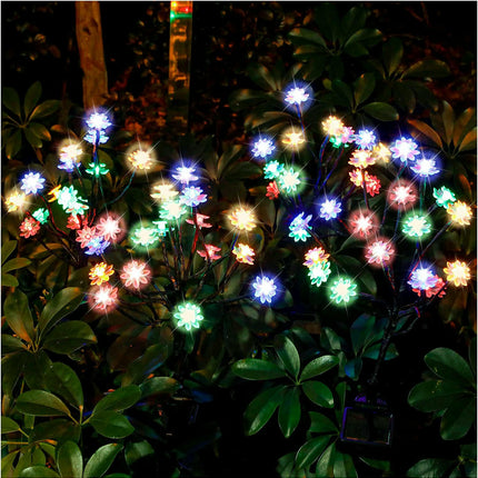 2 Pack Solar Outdoor Waterproof Garden Flowers Lights for Outside Yard Lawn Patio Decor
