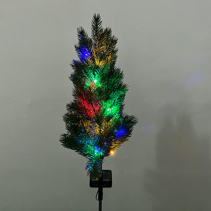 2 Pack Solar Outdoor Christmas Tree Solar Garden Lights for Patio Yard Pathway Decor
