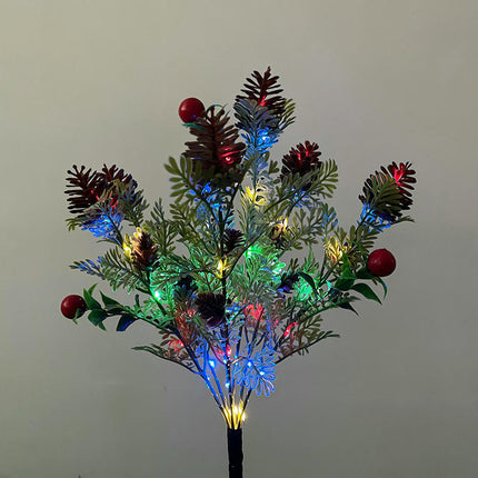 2 Pack Solar Pine Cone Tree Garden Waterproof Outdoor Lights  for Pathway Lights Patio Yard