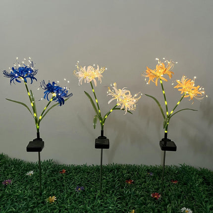 2 Pack Solar Garden Outdoor Flowers Lights Solar Landscape Lights for Yard Patio Decor