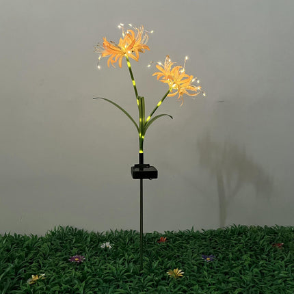 2 Pack Solar Garden Outdoor Flowers Lights Solar Landscape Lights for Yard Patio Decor