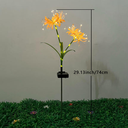2 Pack Solar Garden Outdoor Flowers Lights Solar Landscape Lights for Yard Patio Decor