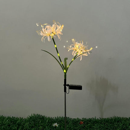 2 Pack Solar Garden Outdoor Flowers Lights Solar Landscape Lights for Yard Patio Decor