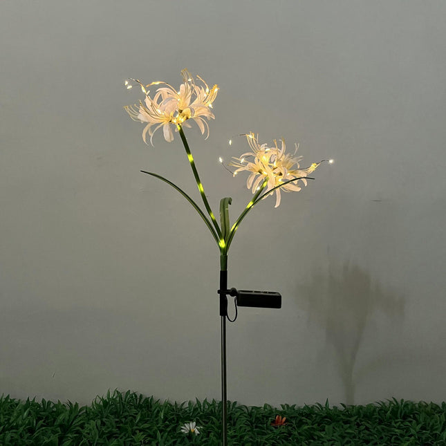 2 Pack Solar Garden Outdoor Flowers Lights Solar Landscape Lights for Yard Patio Decor