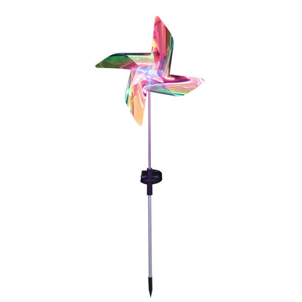 2 Pack Solar Garden Outdoor Windmill Lights Solar Landscape Lights for Yard Patio Decor