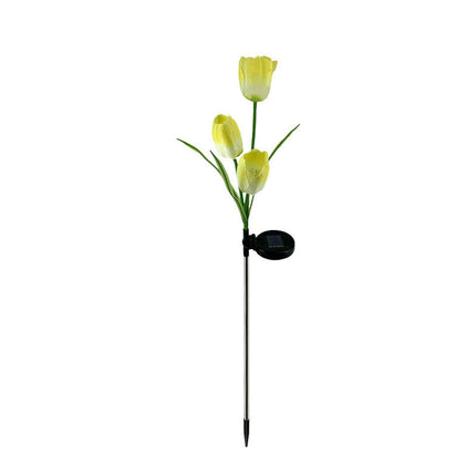 2 Pack Solar Tulips Lights Outdoor Garden Decor Waterproof Lights for Garden Patio Lawn Decor