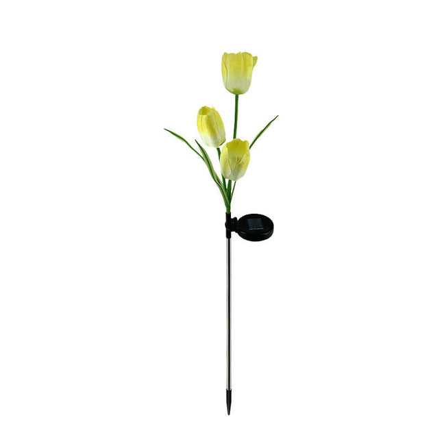 2 Pack Solar Tulips Lights Outdoor Garden Decor Waterproof Lights for Garden Patio Lawn Decor