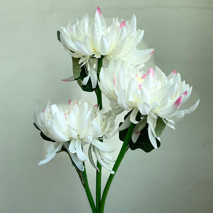 2 Pack Chrysanthemum Flower Waterproof LED Powered Lights for Pathway Lawn Yard Cemetery