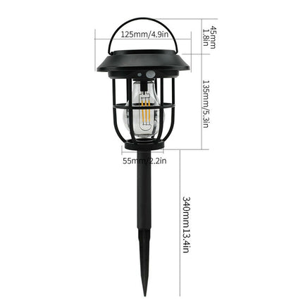4 Pack Outdoor LED Solar Garden Lights Waterproof Solar Powered for Yard Pathway Walkway