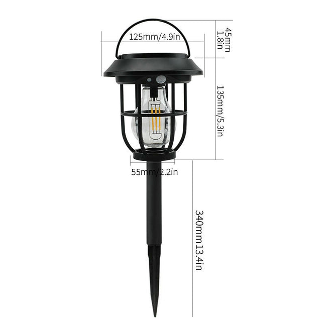 4 Pack Outdoor LED Solar Garden Lights Waterproof Solar Powered for Yard Pathway Walkway