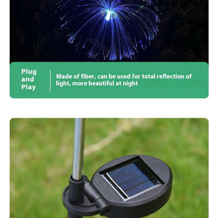 3 Pack Solar Outdoor Lights Waterproof Changing Jellyfish Solar Flower Lights for Yard Garden Decor