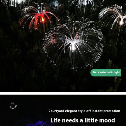 3 Pack Solar Outdoor Lights Waterproof Changing Jellyfish Solar Flower Lights for Yard Garden Decor
