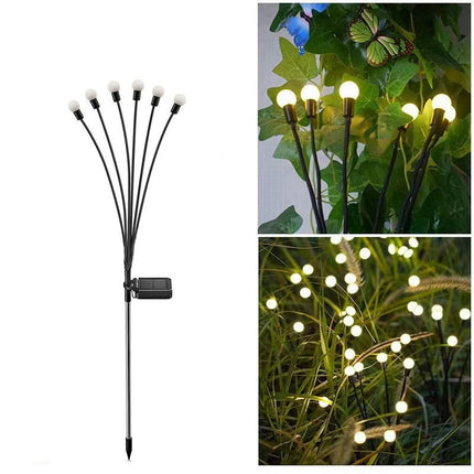 4-Pack Solar Garden Lights LED Firefly Lights Outdoor Waterproof Solar Lights for Garden Decorations