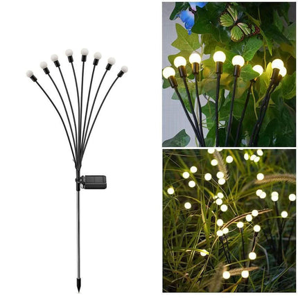 4-Pack Solar Garden Lights LED Firefly Lights Outdoor Waterproof Solar Lights for Garden Decorations