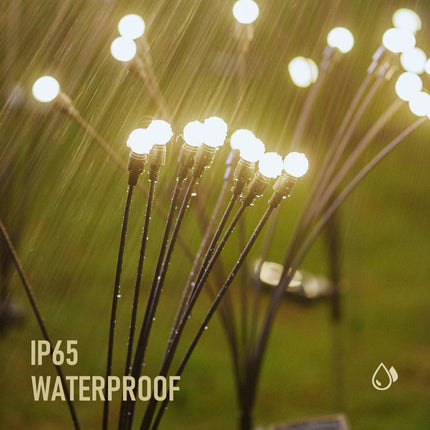 4-Pack Solar Garden Lights LED Firefly Lights Outdoor Waterproof Solar Lights for Garden Decorations