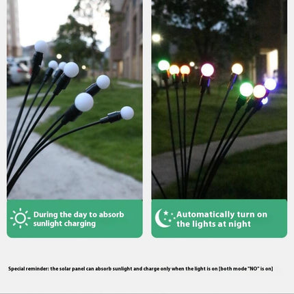 4-Pack Solar Garden Lights LED Firefly Lights Outdoor Waterproof Solar Lights for Garden Decorations